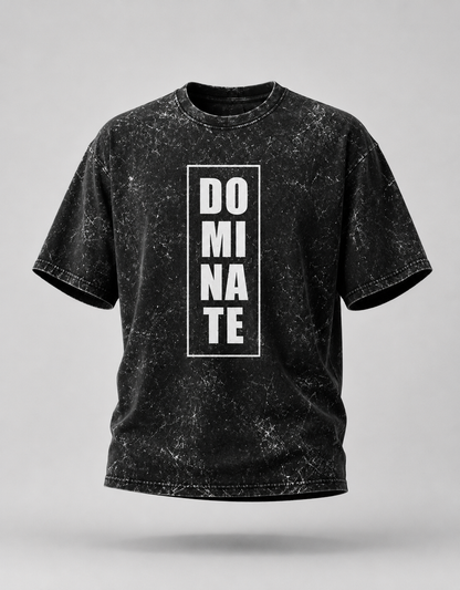 Dominate Unisex Acid Washed Oversized Tee