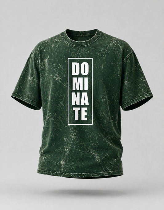Dominate Unisex Acid Washed Oversized Tee