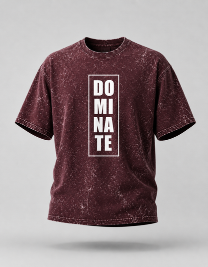 Dominate Unisex Acid Washed Oversized Tee