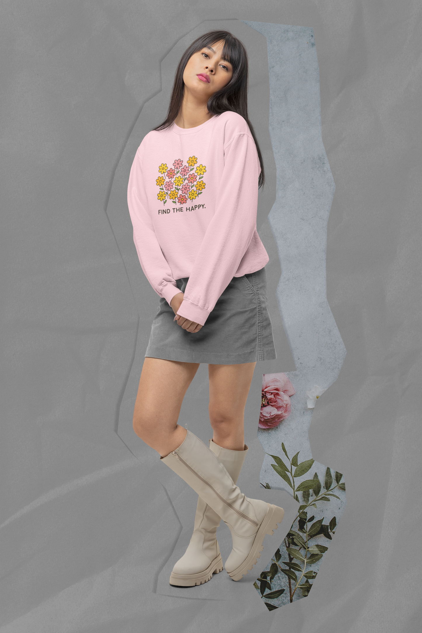 Find the Happy Floral Sweatshirt