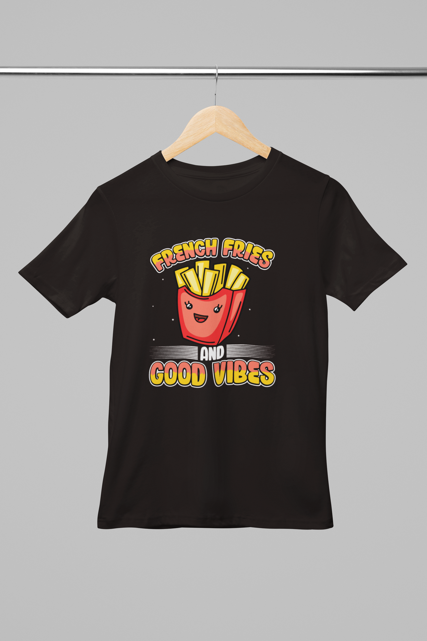 French Fries and Good Vibes Girl's T-shirt