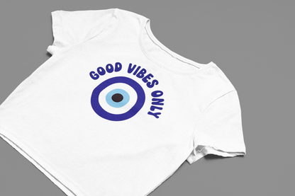 Good Vibes Only Crop T-shirt