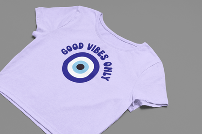 Good Vibes Only Crop T-shirt