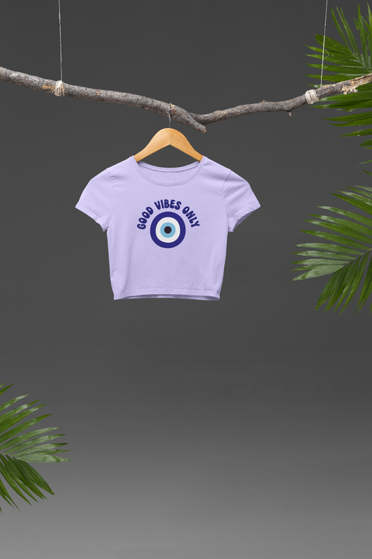 Good Vibes Only Crop T-shirt