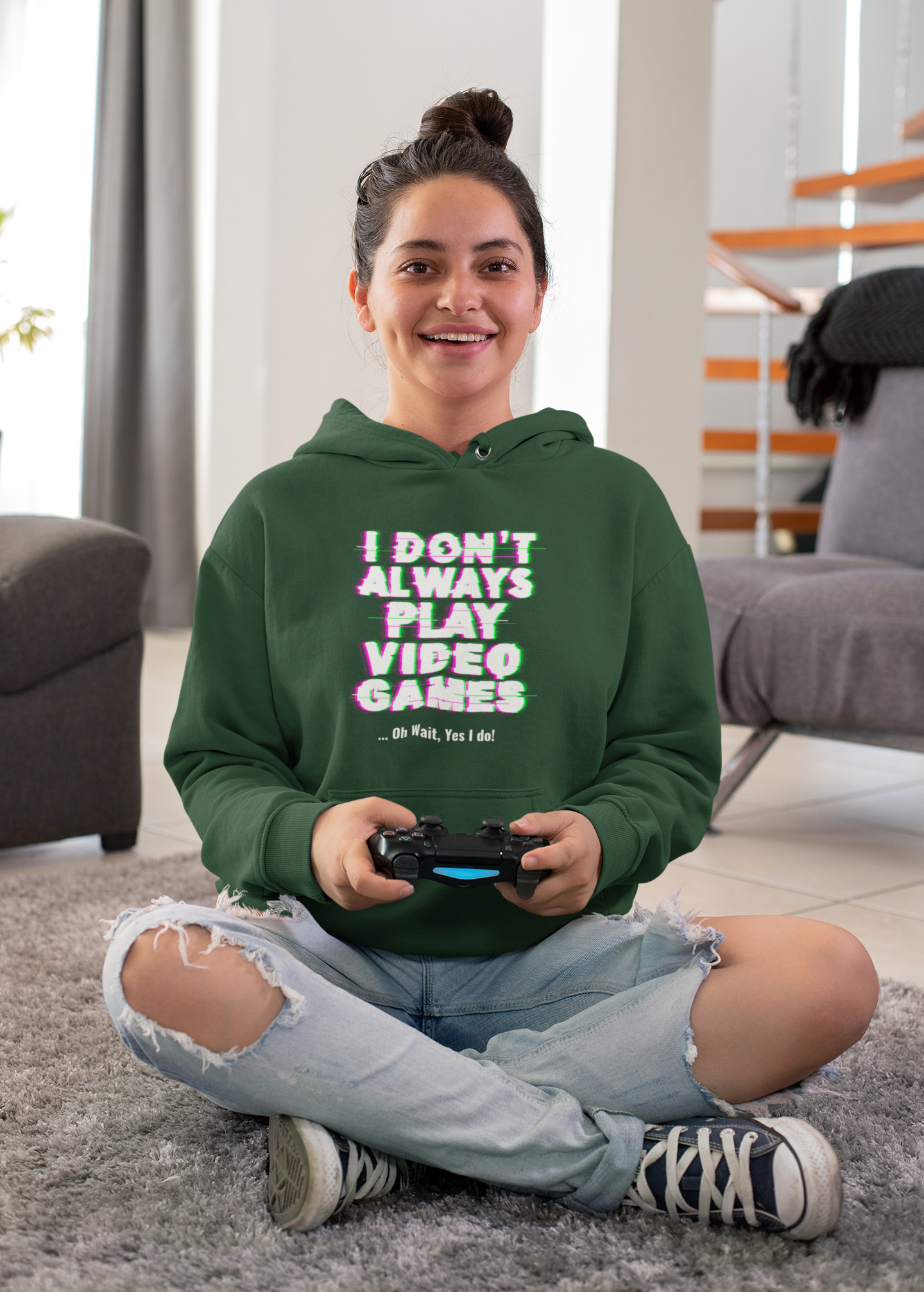 I Don't Always Play Video Games Oversized Hoodie