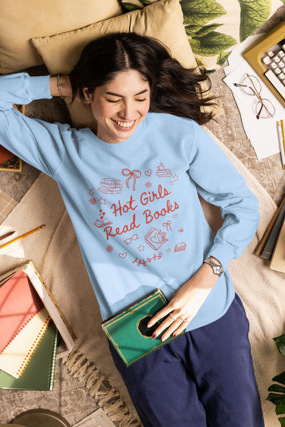 Hot Girls Read Books Sweatshirt