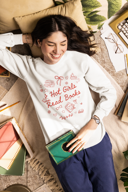 Hot Girls Read Books Sweatshirt