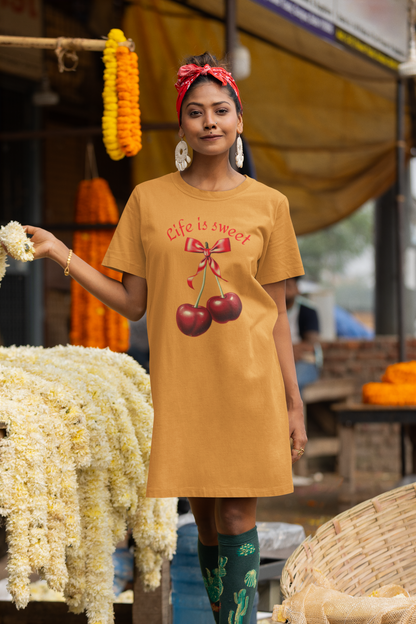 Life Is Sweet T-Shirt Dress