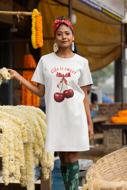 Life Is Sweet T-Shirt Dress