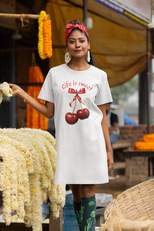 Life Is Sweet T-Shirt Dress