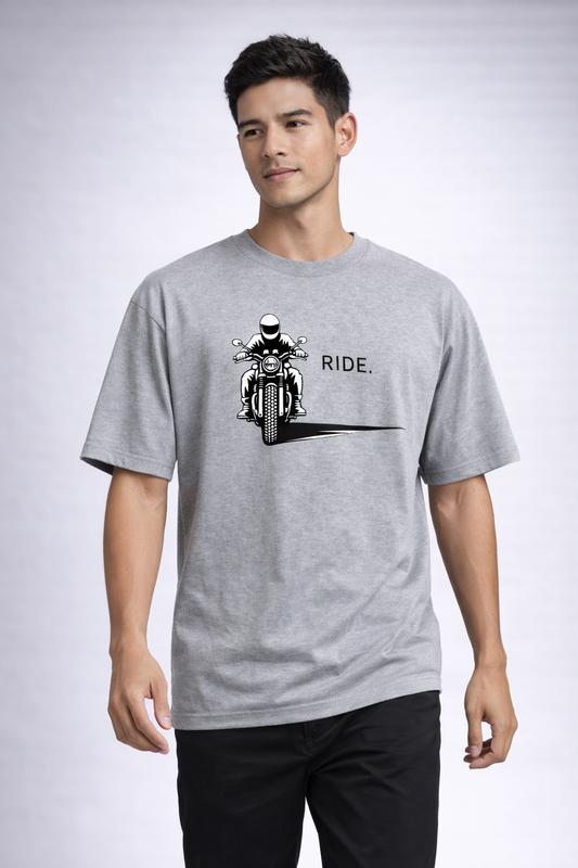 Motorcycle Rider Oversized T-Shirt
