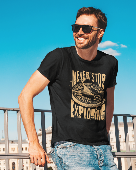 Never Stop Exploring Men's T-shirt