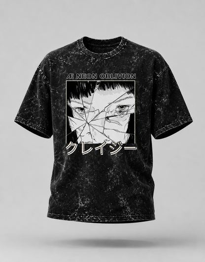 Neon Oblivion Unisex Acid Washed Oversized Tee