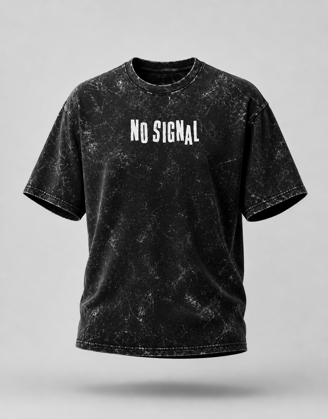 No Signal Unisex Acid Washed Oversized T-shirt