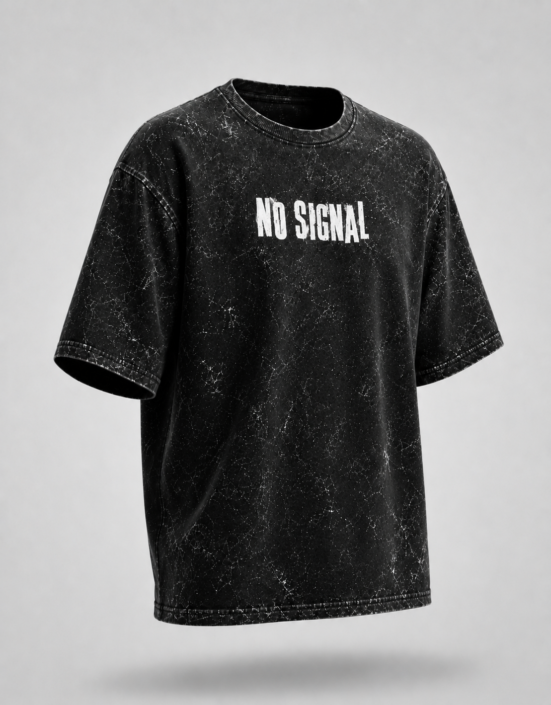 No Signal Unisex Acid Washed Oversized T-shirt