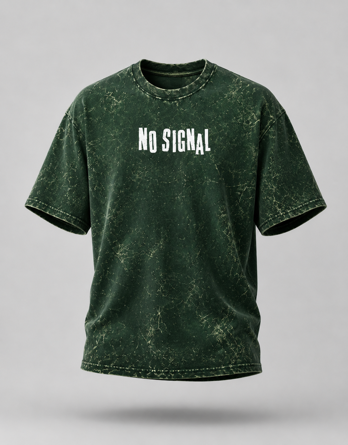 No Signal Unisex Acid Washed Oversized T-shirt