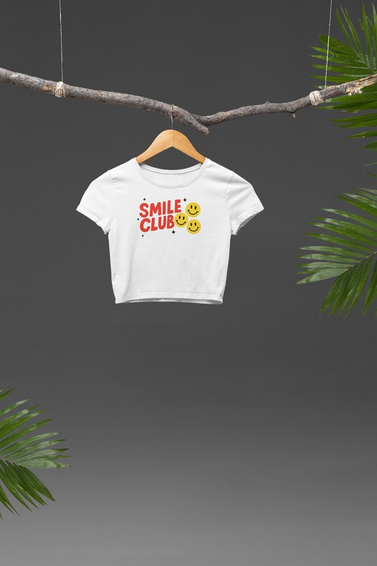 Smile Club Crop T-shirt