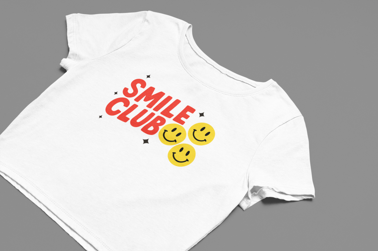 Smile Club Crop T-shirt