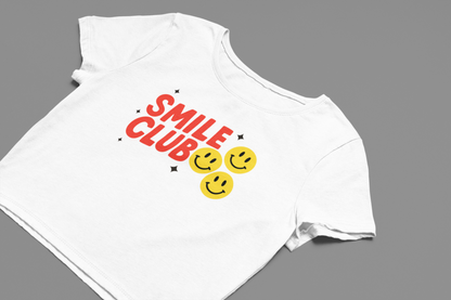 Smile Club Crop T-shirt