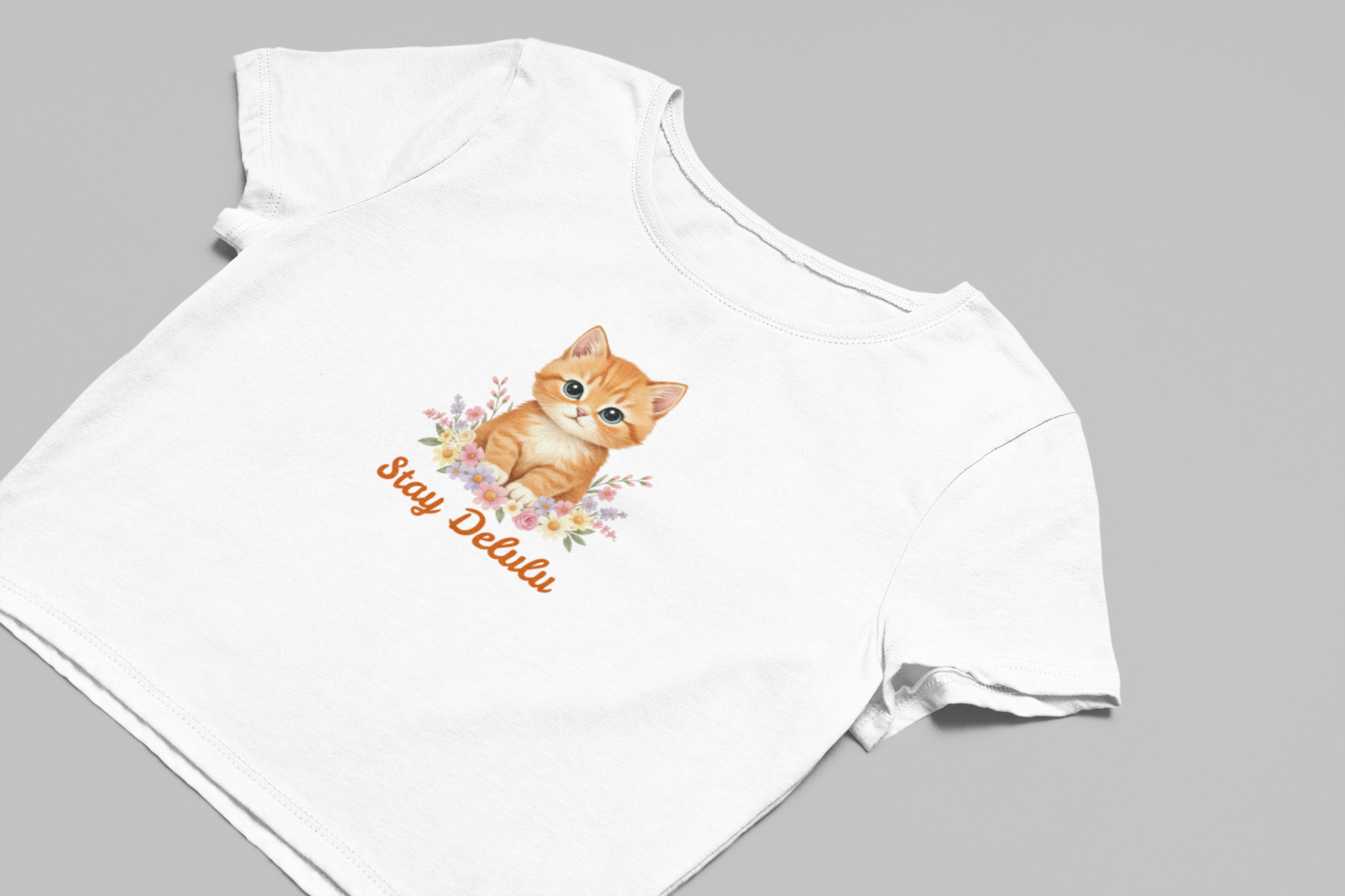 Stay Delulu Baby Tee