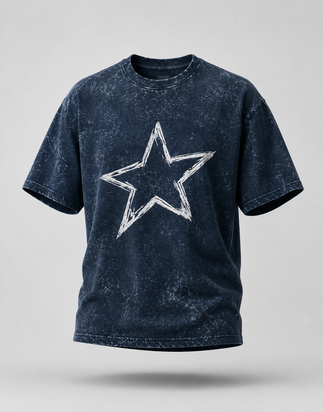 Vintage Star Unisex Acid Washed Oversized T-shirt