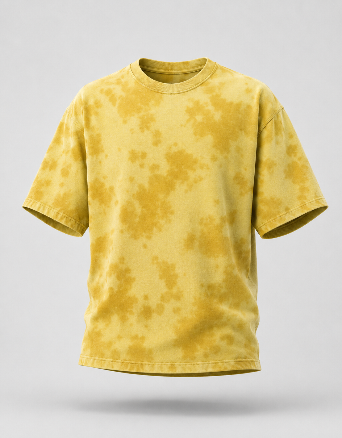 Yellow Tie-Dye Oversized T-Shirt