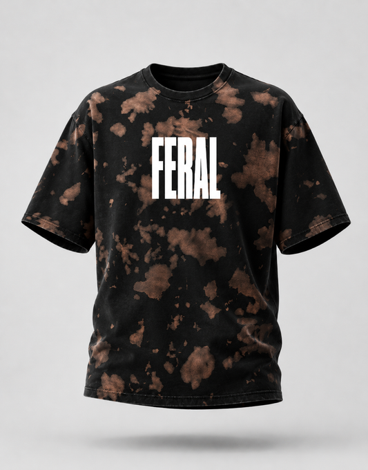 Feral Unisex Tie Dye Oversized T-Shirt