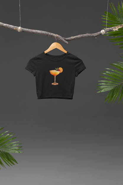 Tropical Mood Crop T-shirt