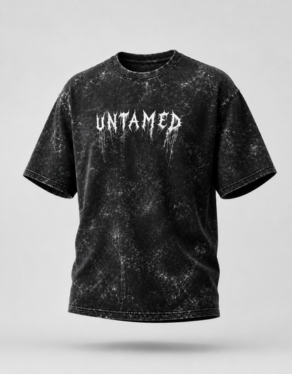 Untamed Unisex Acid Washed Oversized T-shirt
