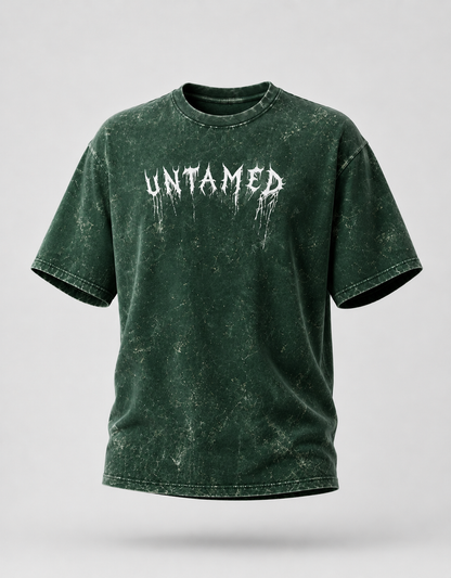 Untamed Unisex Acid Washed Oversized T-shirt