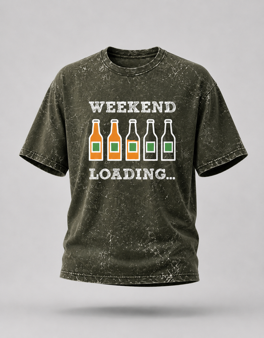 Weekend Loading Unisex Acid Washed Oversized Tee