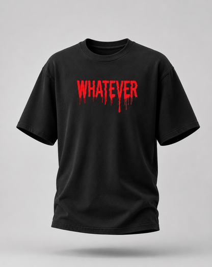 Whatever Typography Oversized T-Shirt
