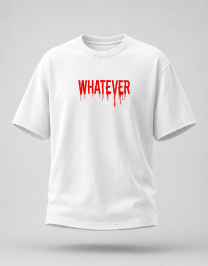 Whatever Typography Oversized T-Shirt