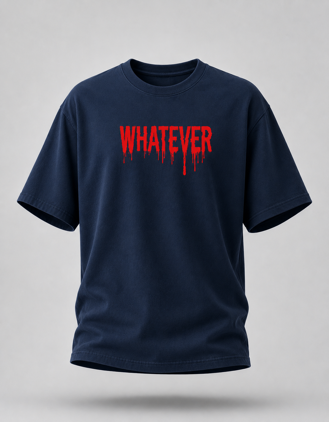 Whatever Typography Oversized T-Shirt
