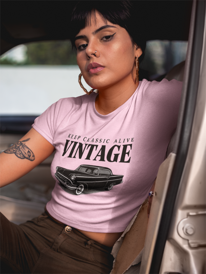 Vintage Classic Crop Top