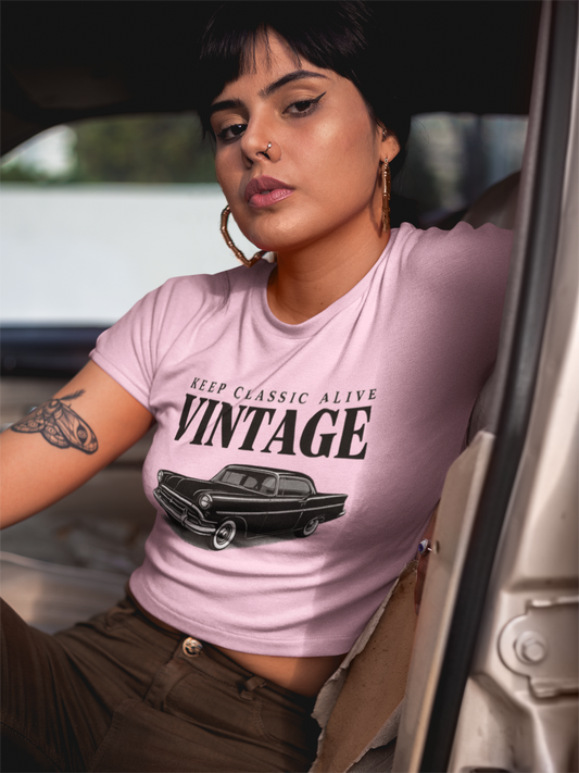 Vintage Classic Crop Top